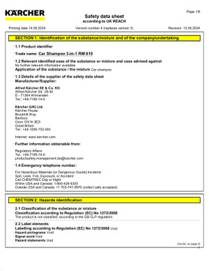 Safety data sheet