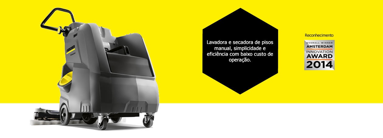 Máquina para limpar piso manual