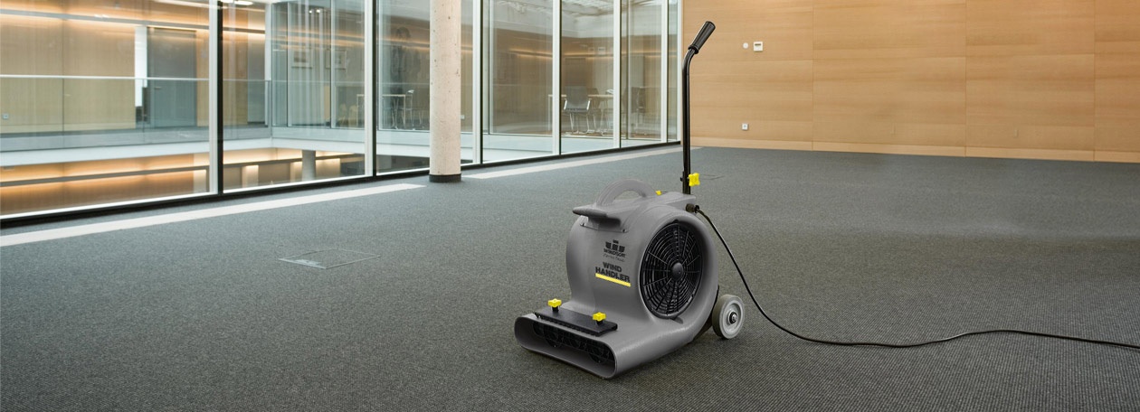 Windsor air blowers help dry large areas quickly and efficiently