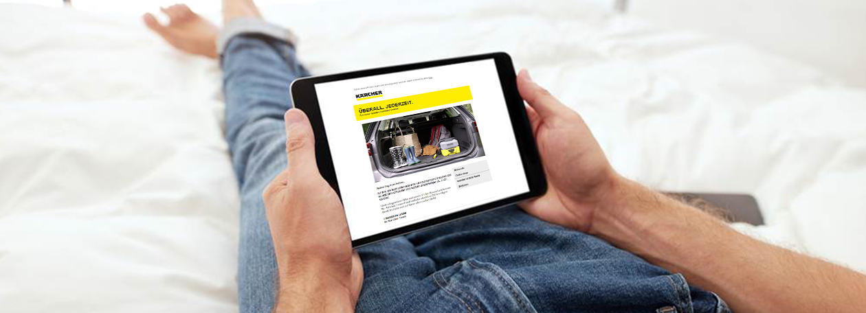 Anmeldung zum Kärcher Newsletter