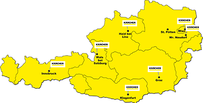 Kärcher Center Übersichtskarte