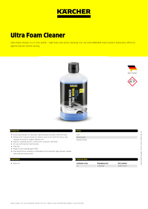 Ultra Foam Cleaner RM 615, 1l1 l