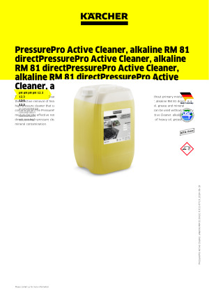 Karcher Détergent actif PressurePro, RM 81 direct (10 l)