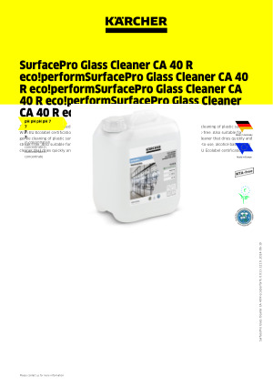 Limpiacristales SurfacePro CA 40 R eco!perform, 0.5l