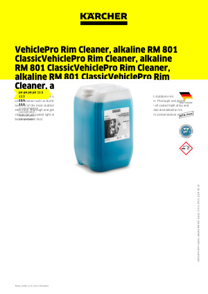 Espuma activa RM 812 VehiclePro Classic, 20l, 20l20 l