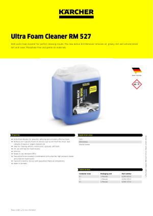 Karcher Ultra Foam Cleaner 5l () Karcher Ultra Foam Cleaner 5l