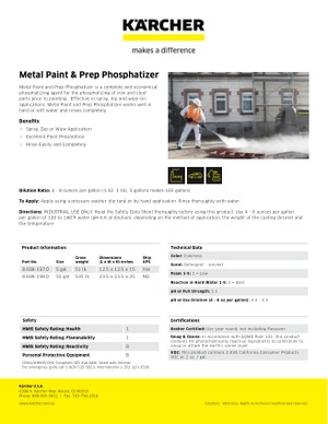 SCE Metal Prep - Metal Cleaner and Phosphatizer Concentrate