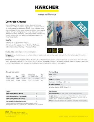 K'A'RCHER Concrete Cleaner, 5-gal