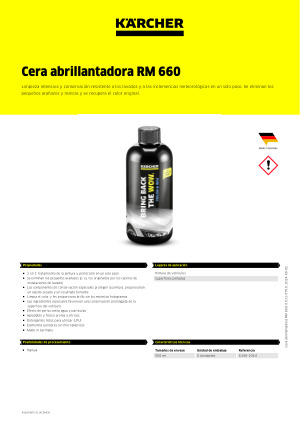 Cera lucidante auto RM660 500ml idropulitrice Karcher 6.296-108.0, offerta  vendita online