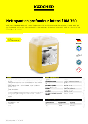 Informations relatives au produit