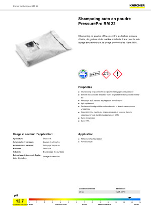 Informations relatives au produit