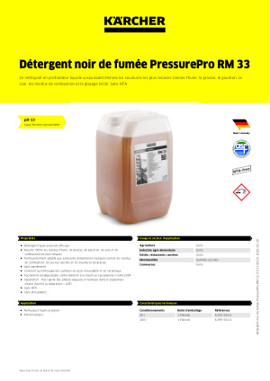 Informations relatives au produit