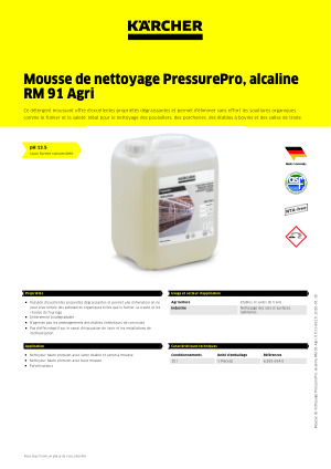 Informations relatives au produit