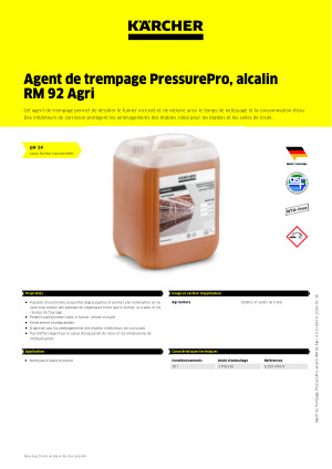 Informations relatives au produit