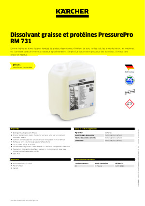 Informations relatives au produit