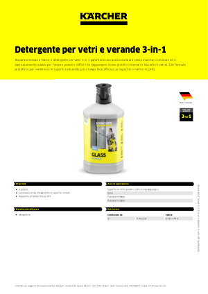 Diffusore detergente schiumogeno FJ10 (+1 lt detergente per auto) per  idropulitrici Kärcher