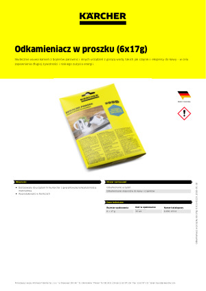 Informacja produktowa