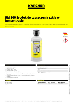 Informacja produktowa