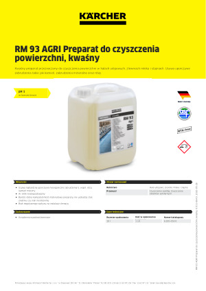 Informacja produktowa