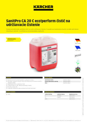 Informácia o produkte