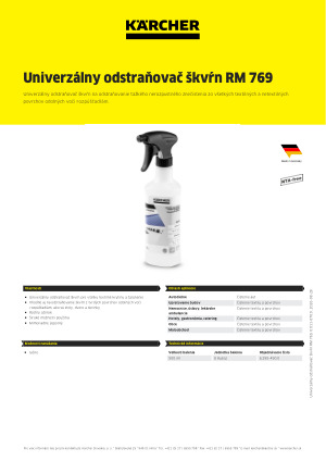 Informácia o produkte