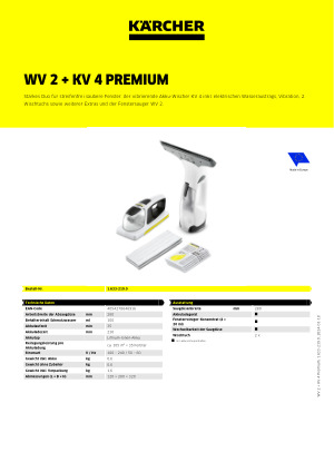 KARCHER Kärcher WV 2 + KV 4 - Aspiragocce yellow - Private Sport Shop