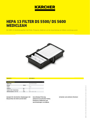 Vhbw 10x Flachfaltenfilter Kompatibel Mit Kärcher NT 361 Eco/Te/M, NT
