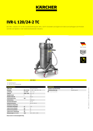 IVR-L 120/24-2 Tc | Kärcher