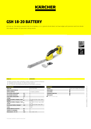 GSH 18-20 Battery 14442000