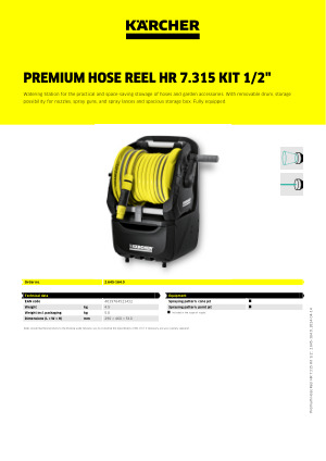 Premium Hose Reel HR 7.300