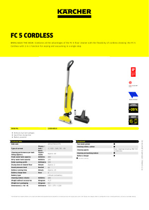 KARCHER FC5 CORDLESS HARD FLOOR CLEANER – Techno Tools & Equipment