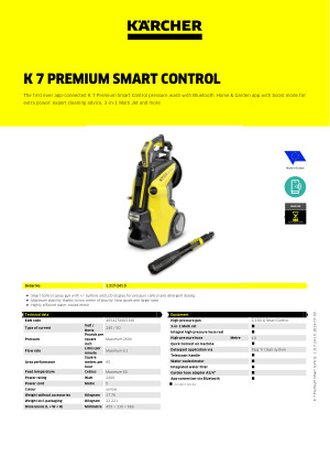 Karcher K7 Smart Control Car and Home High Pressure Washer - Bunnings  Australia