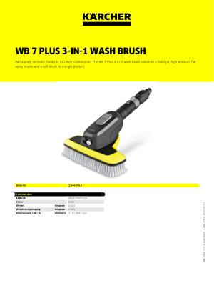 WB 7 Plus 3-in-1 wash brush | Kärcher Australia