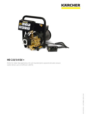 Karcher Electric Pressure Washer HD 2.0/14 Ed