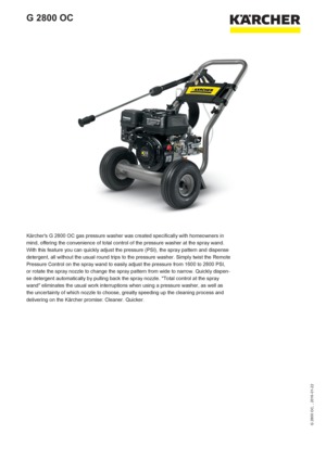 Karcher store 2800 psi