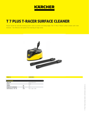 T 7 Plus T-Racer surface cleaner | Kärcher Canada