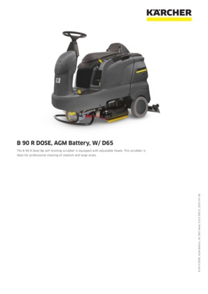 B 90 R DOSE, AGM Battery, W/ D65 Head | Kärcher Canada