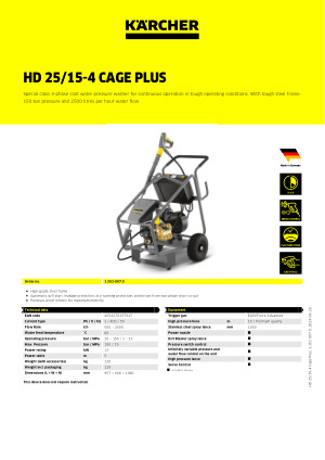 HD 25/15-4 Cage Plus