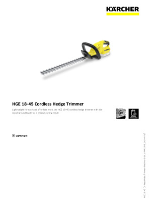 karcher pole hedge trimmer