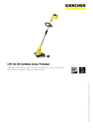 karcher cordless grass trimmer