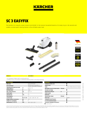 Troubleshooting - Kärcher SC 3 Operating Instructions Manual [Page 15]