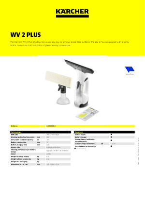 Kärcher WV2 Plus Window Vacuum Cleaner 🧽 The Kärcher WV 2 Plus is an  innovative handheld cleaner that effortlessly sucks up moisture leaving  surfaces, By Expert Electrical