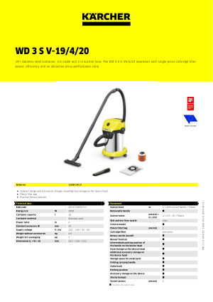 Karcher K3 Pressure Washer & WD 3 S Wet & Dry Vacuum Bundle
