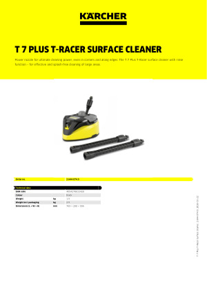 T 7 Plus T-Racer surface cleaner | Kärcher India