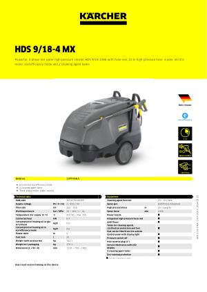 HDS 9/18-4 MX  Kärcher International