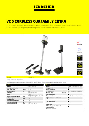 Karcher VC6 Cordless Vacuum Premium Our Family-RVGG — Future Store