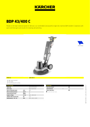 430mm Karcher Flexi Pad Drive Board  For BDS BDP 43 Floor Polisher Scrubber 