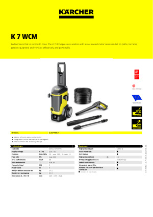 Kärcher High-pressure cleaner K 7 WCM Premium