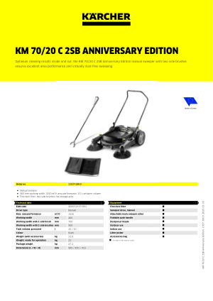 KM 70/20 C 2SB Anniversary Edition | Kärcher International