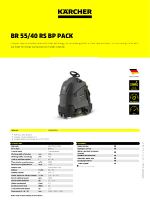 BR 55/40 RS Bp Pack | Kärcher International